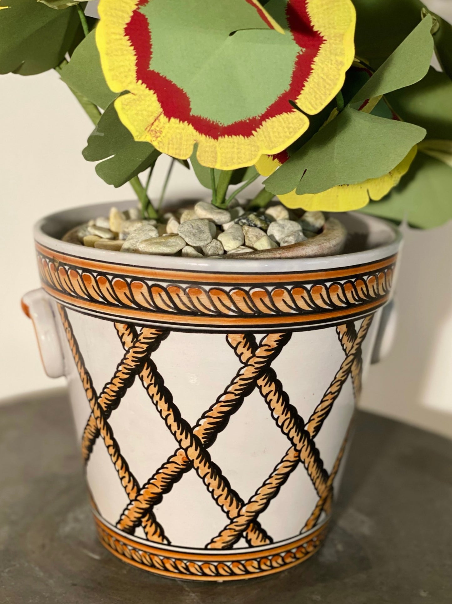 Ceramic Lattice Cachepot