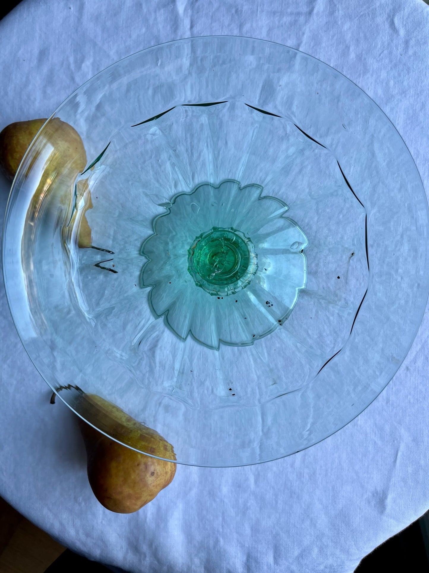 Antique Murano Footed Fruit Dish